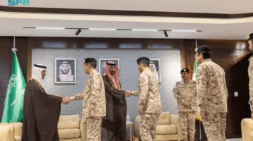 وزير الحرس الوطني يرحب بنائب وزير الحرس الوطني بمناسبة تعيينه الجديد