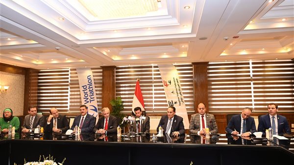 وزير الرياضة يشهد المؤتمر الصحفي للإعلان عن البطولات العربية والإفريقية للترايثلون بالجلالة وزير الرياضة يشهد المؤتمر الصحفي للإعلان عن البطولات العربية والإفريقية للترايثلون بالجلالة