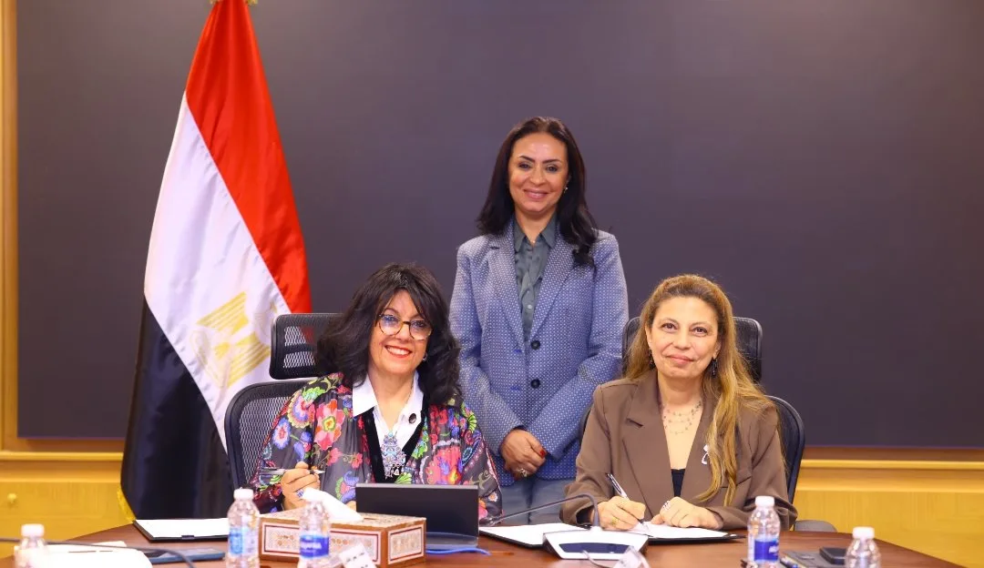 وزيرة التضامن تشهد اتفاق تعاون بين صندوق دعم الصناعات الريفية ومؤسسة دلتا لريادة الأعمال.