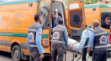 19 شخصًا جريحًا نتيجة انقلاب سيارة عمال على طريق “الخطاطبة – السادات” في المنوفية