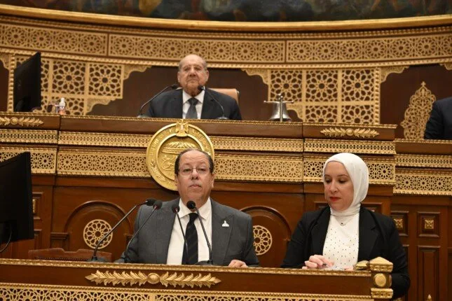 وكيل اللجنة التشريعية بمجلس الشيوخ يقدم عرضاً لتقرير مشروع قانون الانتخابات