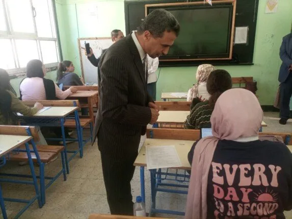 وكيل وزارة التعليم في كفر الشيخ يشرف على امتحانات نهاية الفصل الدراسي الثاني لصفوف النقل
