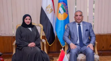 رئيس جامعة طنطا يبحث مع المستشار الثقافي بسفارة البحرين سبل التعاون في الدراسات العليا والتدريب