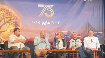 ياسمين رئيس ومحمد حفظي في ندوة فيلم الفستان الأبيض بالمركز الكاثوليكي