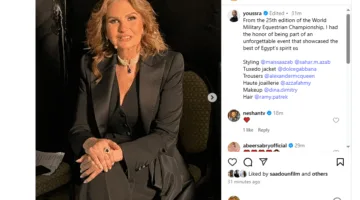 يسرا تكشف كواليس مشاركتها في افتتاحية بطولة العالم للفروسية بالعاصمة الإدارية