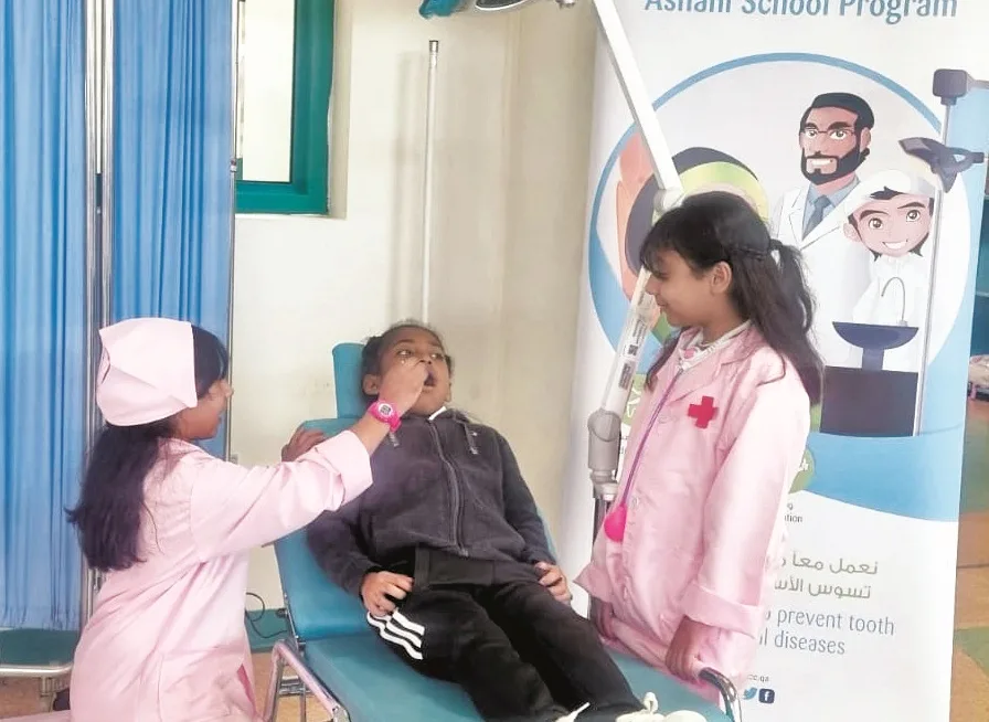 يوم مهني لصحة أسنان مثالية بأم صلال الابتدائية يوم مهني لصحة أسنان مثالية بأم صلال الابتدائية