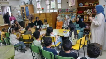 ورشة إبداعية لتنمية مهارات الأطفال الثقافية والفنية في الفيوم خلال البرنامج الصيفي