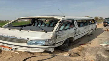12 جريحًا نتيجة انقلاب ميكروباص على الطريق الزراعي في القليوبية