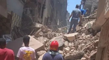 13 ناجياً وحالتا وفاة نتيجة انهيار منزلين في حدائق القبة