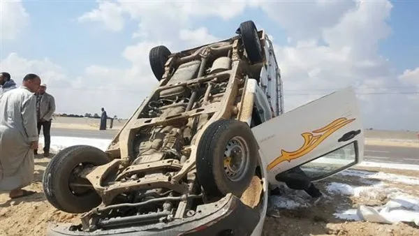 ثمانية مصابين جراء انقلاب ميكروباص على طريق جمصة في الدقهلية ثمانية مصابين جراء انقلاب ميكروباص على طريق جمصة في الدقهلية