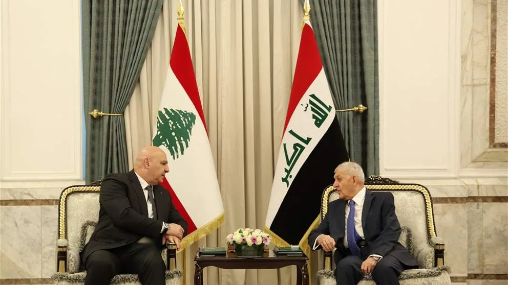 اجتماع بين الرئيس عون ونظيره العراقي عبد اللطيف رشيد في القصر الرئاسي ببغداد