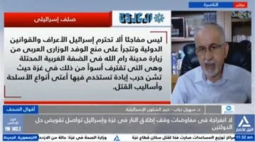 سهيل دياب: الفلسطينيون بحاجة ملحة لأي اتفاق يساهم في تحسين الوضع الإنساني المتدهور