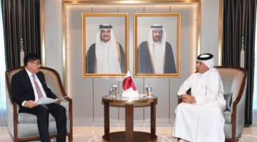 وزير الدولة للشؤون الخارجية يلتقي بالسفير التركي