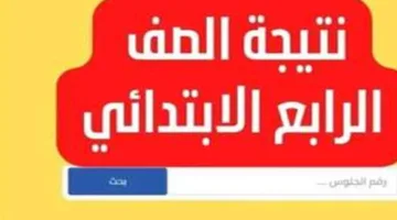 عاجل | إعلان نتيجة الصف الرابع الابتدائي بالاسم بعد الحصول على الموافقة