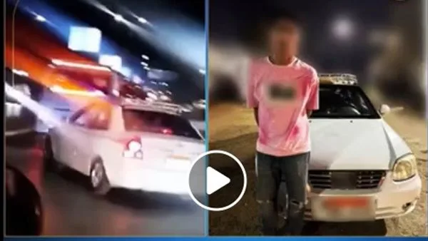 الإيقاف قائد سيارة بتهمة القيادة المتهورة خلال حفل زفاف في العجوزة