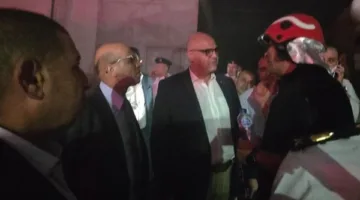 محافظ القليوبية يزور موقع إطفاء حريق في مصنع بالقناطر الخيرية