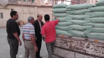 بالصور.. ضبط شاحنة محملة بـ 9 أطنان من الدقيق المدعوم في الغربية