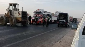 إصابة 4 أفراد بإصابات خطيرة في حادث طريق بالمنيا
