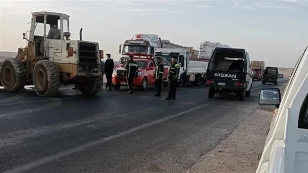 إصابة 4 أفراد بإصابات خطيرة في حادث طريق بالمنيا إصابة 4 أفراد بإصابات خطيرة في حادث طريق بالمنيا