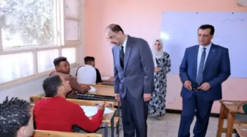 محافظ سوهاج يقوم بجولة لمتابعة امتحانات الدبلومات الفنية والشهادة الإعدادية.