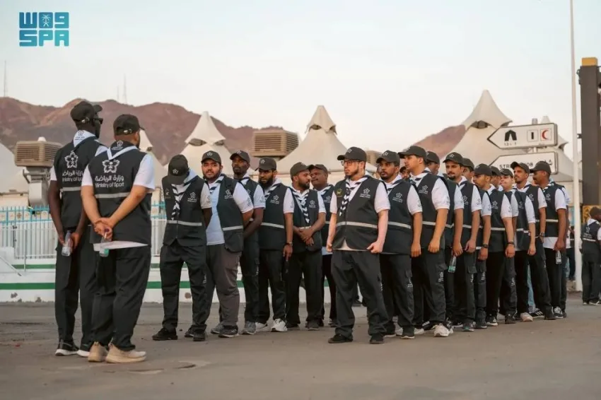 كشافة وزارة الرياضة يبدأون عملية مسح مشعر منى لجمع البيانات الميدانية قبل قدوم الحجيج. كشافة وزارة الرياضة يبدأون عملية مسح مشعر منى لجمع البيانات الميدانية قبل قدوم الحجيج.