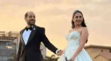 لاعبة كرة الطائرة من الزمالك تحتفل بزفافها