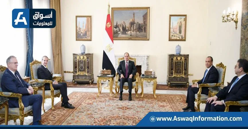 الرئيس السيسي يرحب بالمدير العام للوكالة الدولية للطاقة النووية الرئيس السيسي يرحب بالمدير العام للوكالة الدولية للطاقة النووية