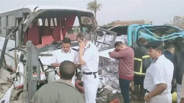 إصابات بالغة وحالات دقيقة جراء حادث تصادم أتوبيس في المنيا إصابات بالغة وحالات دقيقة جراء حادث تصادم أتوبيس في المنيا