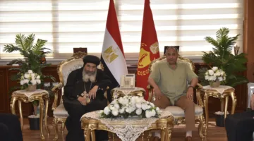 مطران بورسعيد يقود وفد كنيسي لتقديم التهاني للمحافظ بمناسبة عيد الأضحى المبارك