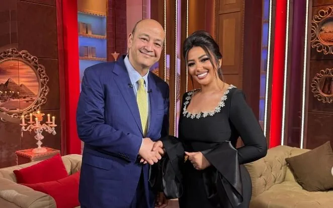 برفقة عمرو أديب، رحمة محسن تشارك صورتها من برنامج «الحكاية» برفقة عمرو أديب، رحمة محسن تشارك صورتها من برنامج «الحكاية»