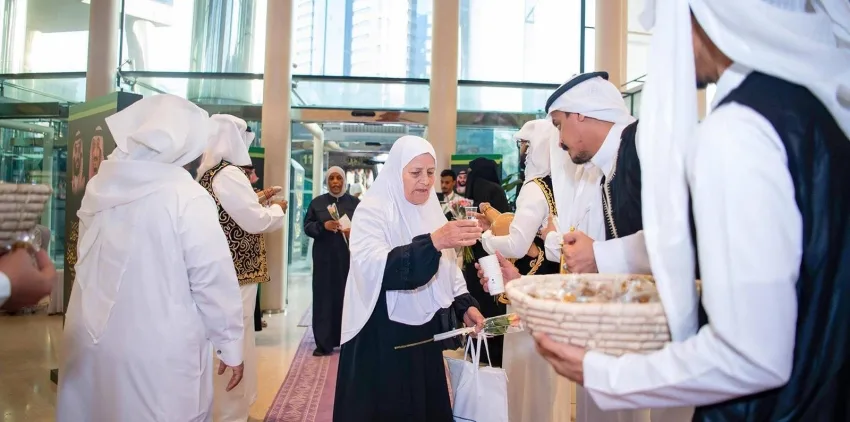 وصول المجموعة الثانية من حجاج غزة وصول المجموعة الثانية من حجاج غزة