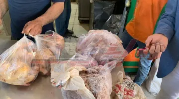 تحفظ على لحم مفروم غير معلوم المصدر في كفر الشيخ