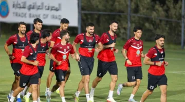 بالصور.. منتخب أسود الرافدين يواصل تدريباته استعداداً لمباراة الخميس