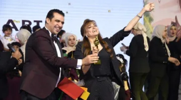 بشرى خلال احتفال تكريمها في طنطا: يجب على الفنانين زيادة حضورهم في الأقاليم «صور»