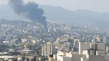 نيران هائلة تشتعل في منطقة الحدث (تابع الفيديو)