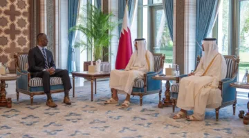 الأمير يستقبل السفير الأمريكي بمناسبة نهاية مهامه الدبلوماسية