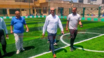 محروس: يراقب المراحل الأخيرة لبناء ملعب كرة القدم الخماسي في نادي كفر الشيخ