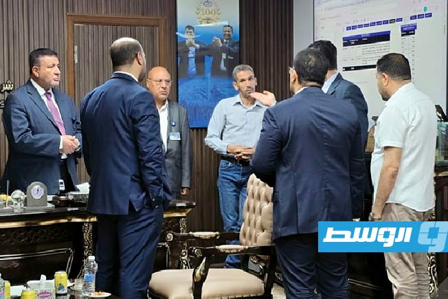 لقاء رئيس شركة سرت مع وفد شركة «شلمبرجير» الإثنين 2 يونيو 2025. (شركة سرت لإنتاج وتصنيع النفط والغاز)