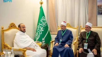 الأستاذ الدكتور عبداللطيف آل الشيخ يرحب بالدكتور سلامة والدكتور رمضان