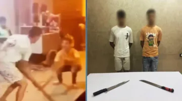 إلقاء القبض على شخصين ظهروا وهما يحملان أسلحة بيضاء في الشرقية «فيديو»