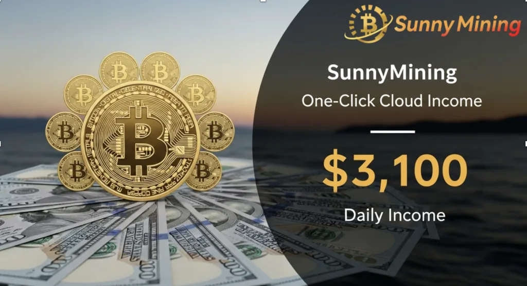 استفد من التعدين السحابي مع SunnyMining لتحقيق ربح يومي يصل إلى 3100 دولار بنقرة واحدة.