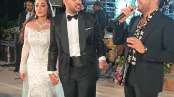 شاهد… حماقي يضفي البهجة على المطرب محمد شاهين