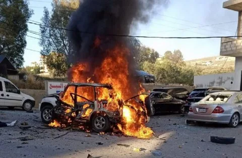 شخص يتعرض للإصابة جراء هجوم بطائرة مسيّرة إسرائيلية على سيارة في جنوب لبنان