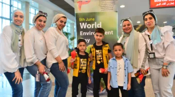 مطار القاهرة يحيي اليوم العالمي للبيئة