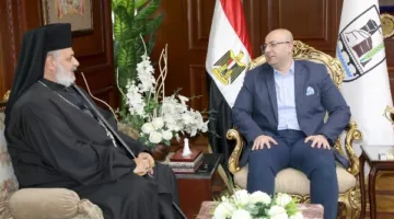 محافظ بني سويف يتلقى التهاني بمناسبة عيد الأضحى من قادة الكنائس والطوائف المسيحية