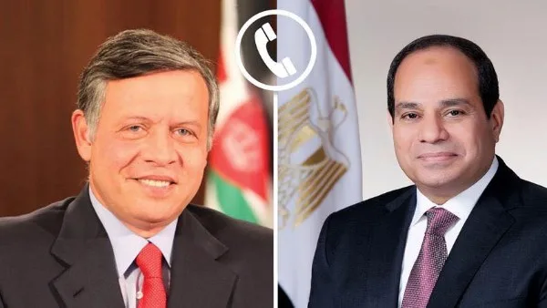 الرئيس السيسي يتلقى مكالمة هاتفية من الملك الأردني بمناسبة عيد الأضحى المبارك الرئيس السيسي يتلقى مكالمة هاتفية من الملك الأردني بمناسبة عيد الأضحى المبارك