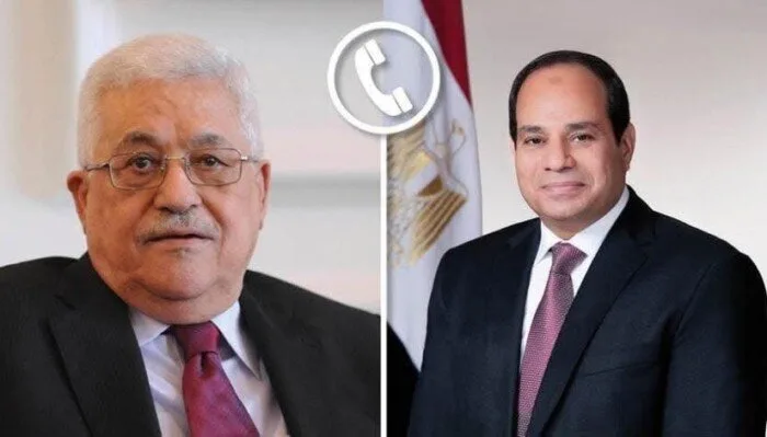 الرئيس السيسي يتلقى مكالمة من الرئيس الفلسطيني للتهنئة بعيد الأضحى.