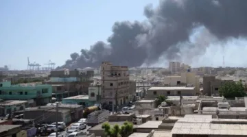 إطلاق أنظمة دفاع جوي ضد الطائرات في سماء بورت سودان