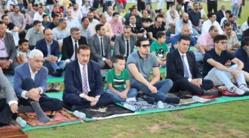 محافظ المنوفية يقيم صلاة عيد الأضحى في ساحة نادي جمهورية شبين