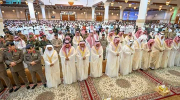 أمير منطقة حائل ونائبه يشاركان في صلاة عيد الأضحى